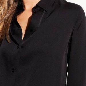 Vince blouse, slim fit silk stretch size 0